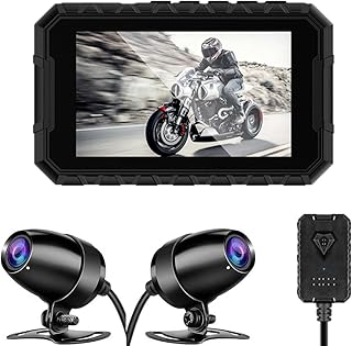 Câmera De 3,0 Polegada Câmera Câmera Cam, 108 0p + 1080p Lente Traseira Dianteira Dupla, G-sensor Loop Gravação Controle Com Fio, Visão Noturna De 150 ° Grande, Max128G