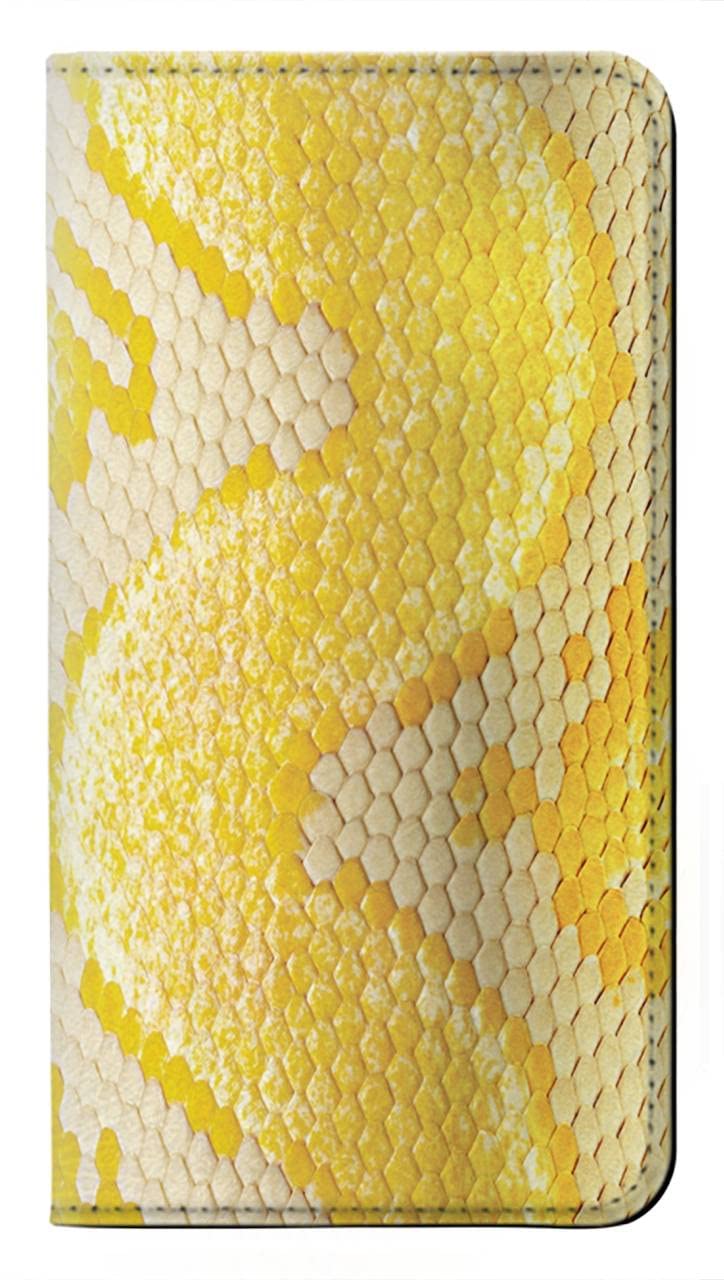 Étui serpent jaune Samsung S26 Plus housse cuir flip imprimé - 5