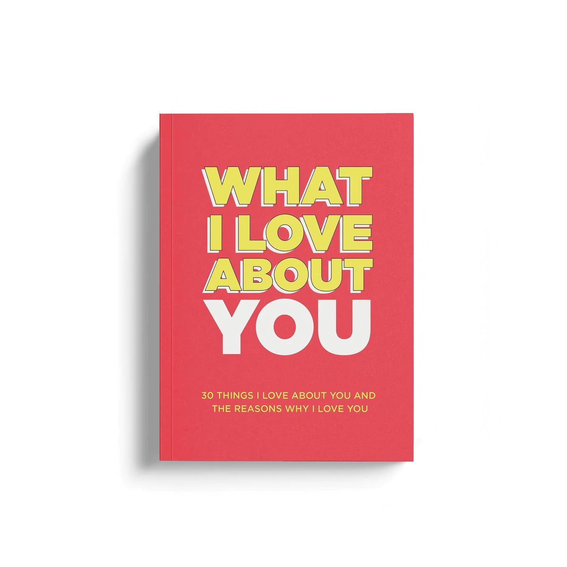 What I Love About You-Fill In The Blank Gift Book Personalized Sentimental Gift for Boyfriend Girlfriend With All My Heart-Journal Memory Book Notes on the Little Things I Love About You (Dark Red)