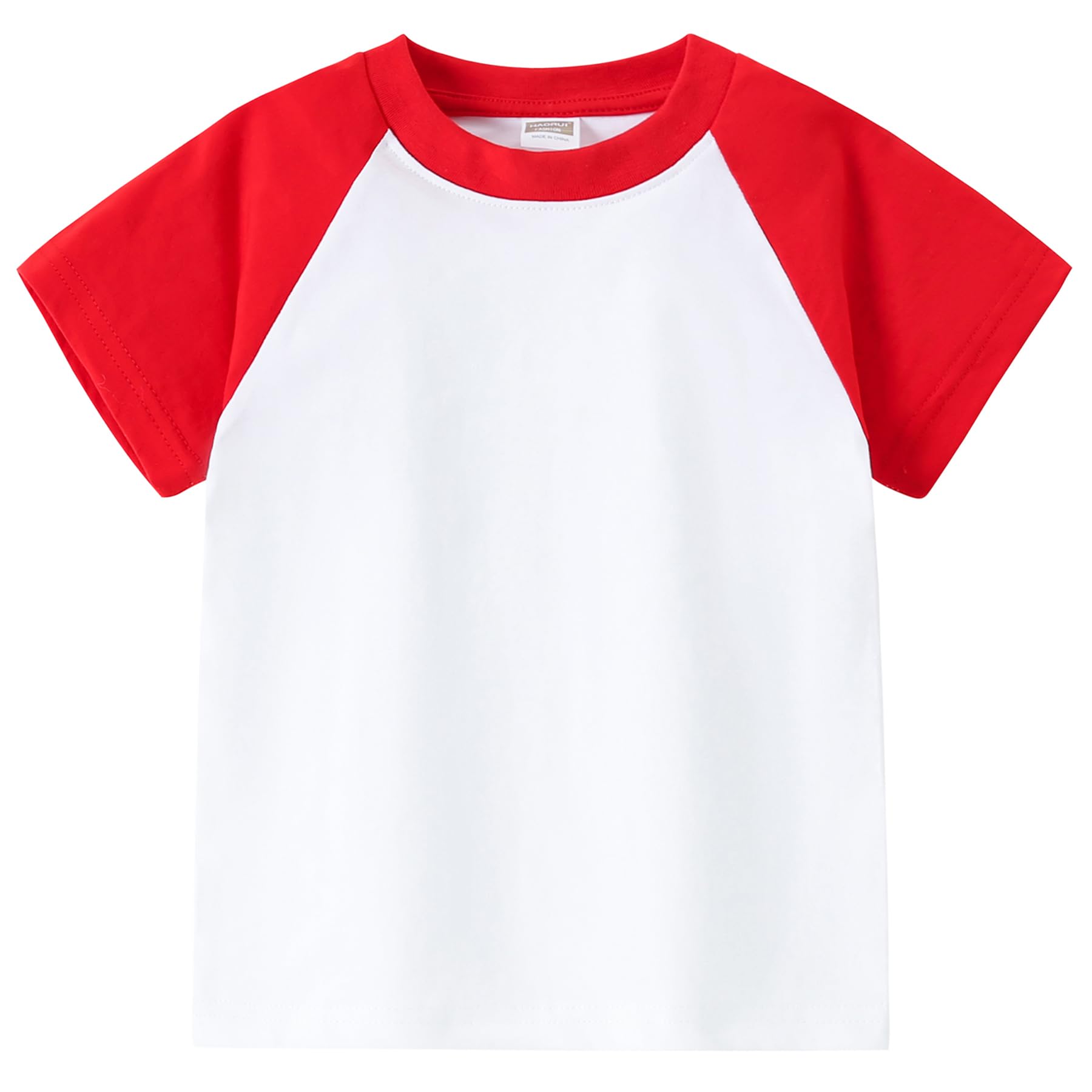 AIWUHE Toddler T Shirts Cotton Summer Tshirts Boys Girls Basic Tee Undershirts Short Sleeve Clothes Crew Neck Shirts 2-7Y