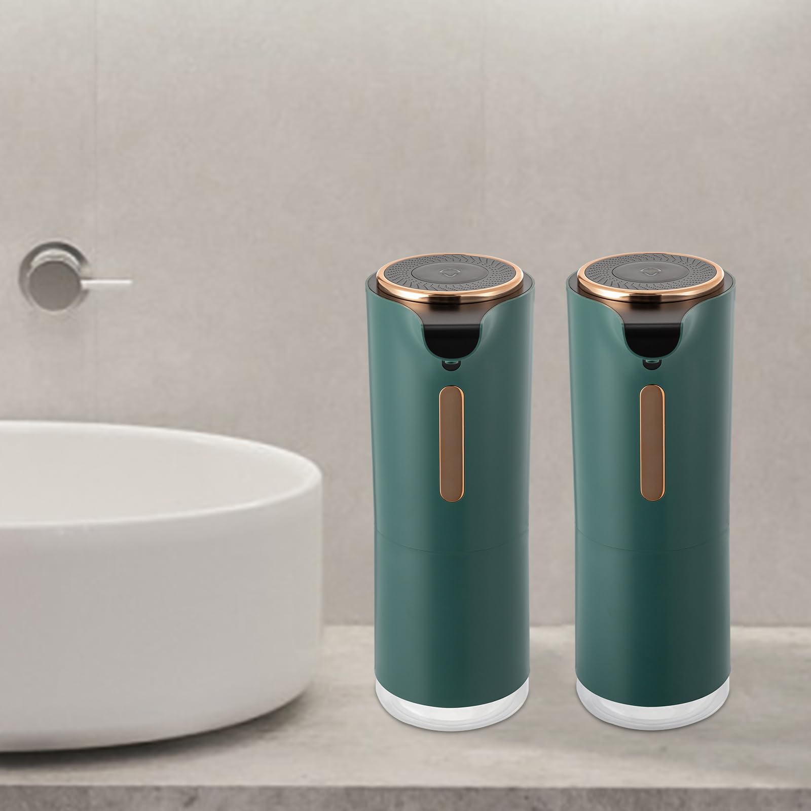 Dispenser di sapone automatico, 250 ml, con sensore, ricaricabile tramite USB, IPX5, impermeabile, per bagno, cucina