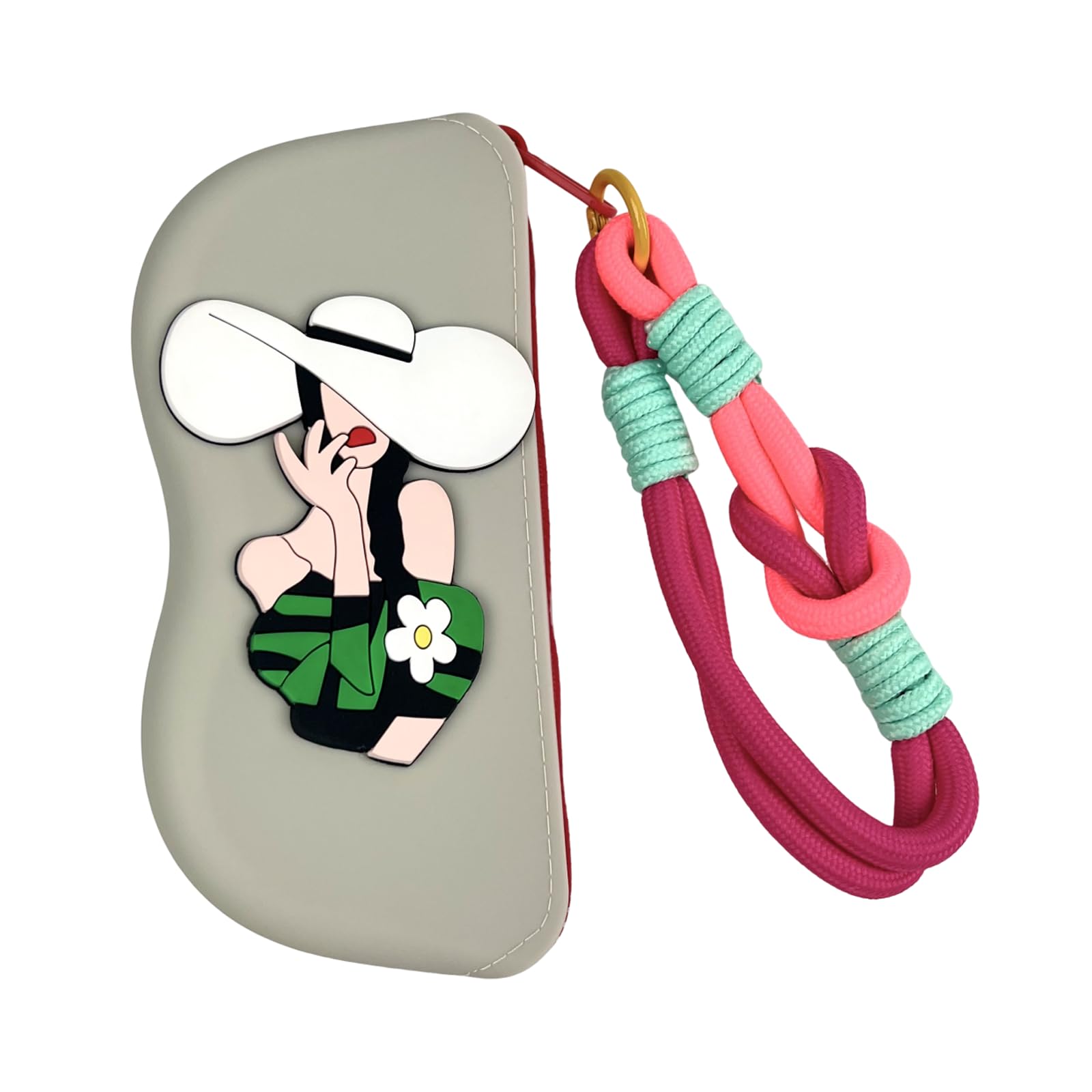 Custodia per occhiali sottile in silicone, custodia portatile morbida per occhiali da sole per donne e bambini, impermeabile e resistente ai graffi, per uso quotidiano e da viaggio