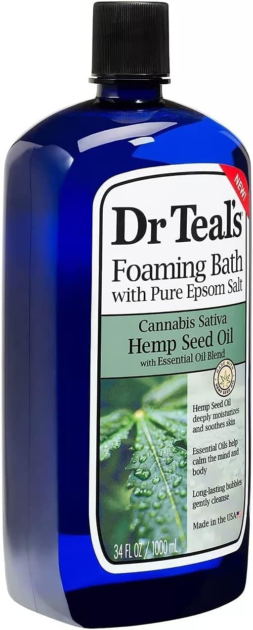 Dr Teal's Hemp Seed Oil Foaming Bath (1 Bottle, 34oz
