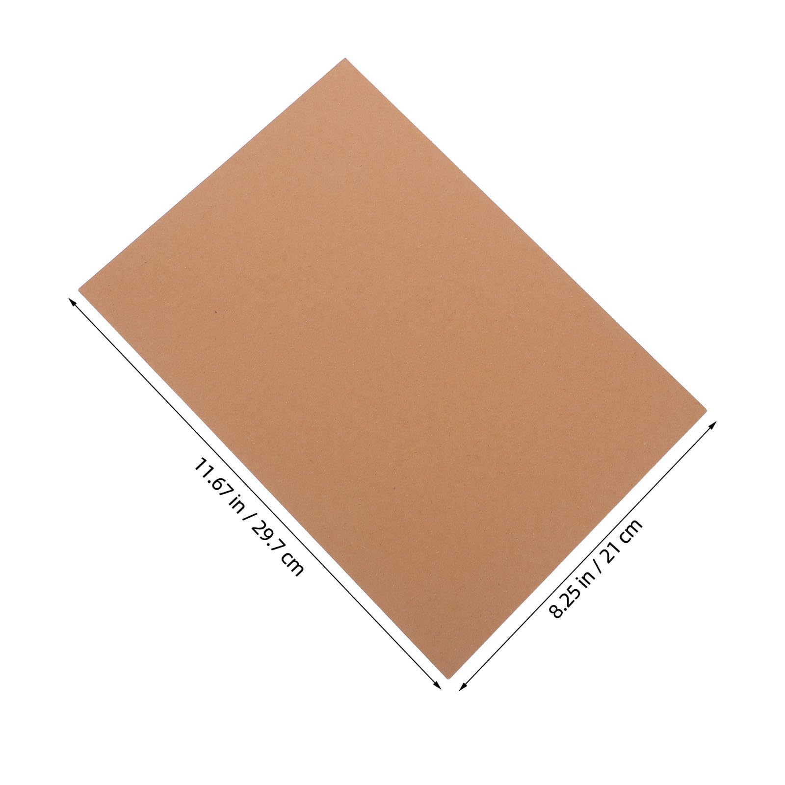 VILLCASE 120 Hojas Papel Kraft Color Caqui para Manualidades A4, Resistente a Arrugas y Desgarros, Adecuado para Proyectos Creativos y Actividades Artísticas en Casa