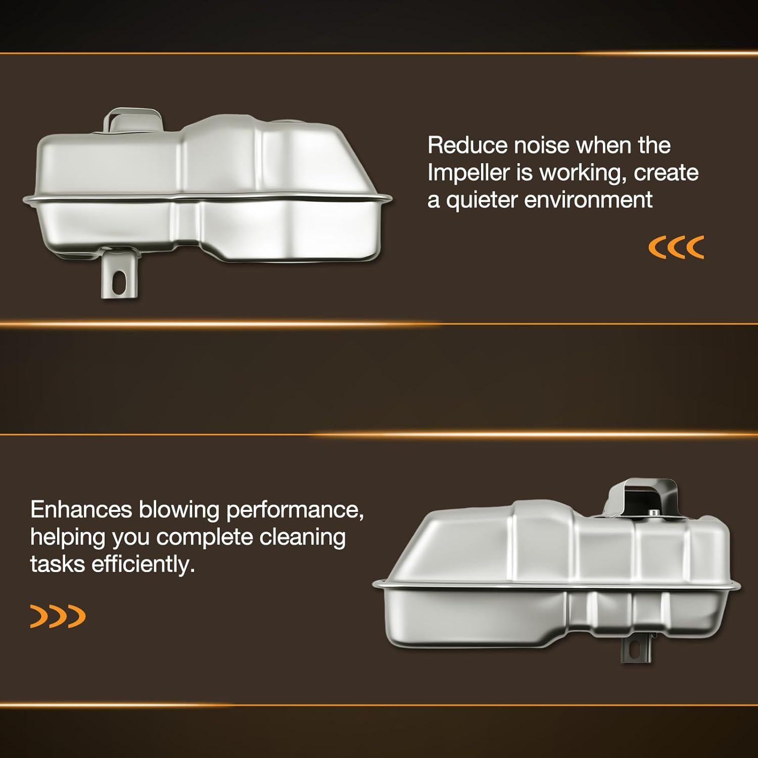 P100006321 Exhaust Muffler Compatible with ECHO PB-8010 PB-9010 EB810 EB910 Backpack Leaf Blowers Muffler, Replace# P100012130