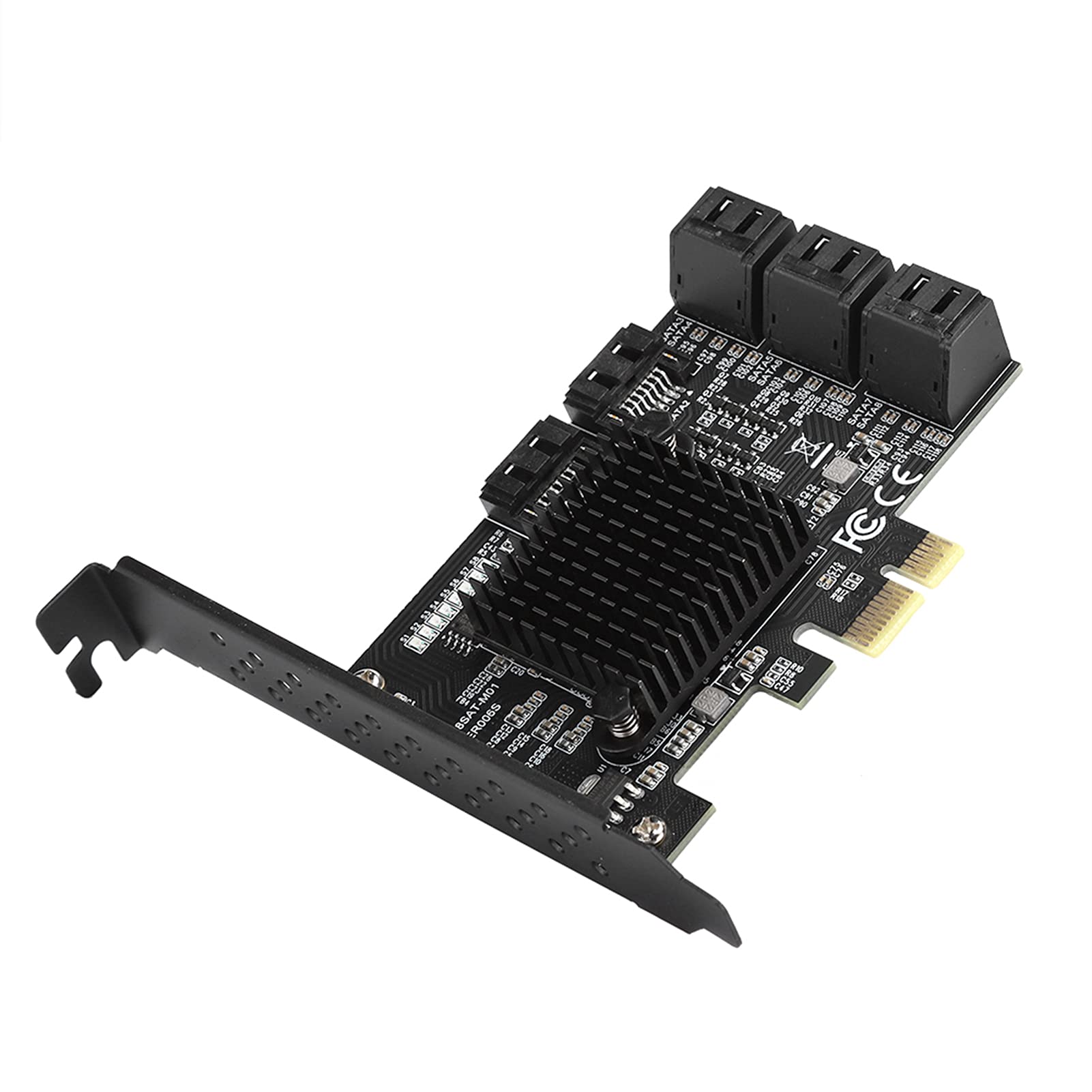 Annadue Tarjeta Pci Sata, Tarjeta de Expansión de 8 Puertos Pcie a Sata3.0 Tarjeta de Expansión del Controlador Sata Tarjeta de Expansión de Interfaz Sata3.0 para PC