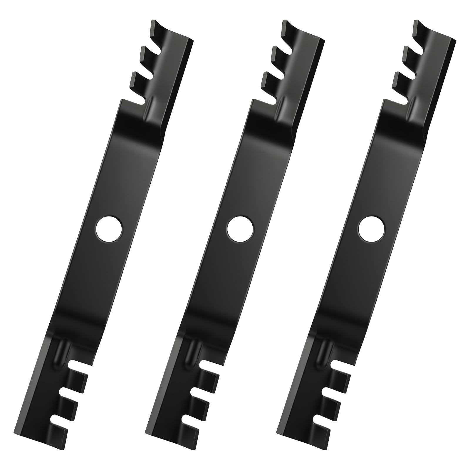 Juego de cuchillas para cortacésped Kubota 70000-00602 70000-25001 76539-34330 K5651-34340 B1550 B1750 F2560E G1900 B1550D B1750D con 152. Cubiertas de cortacésped de 4 cm (paquete de 3)