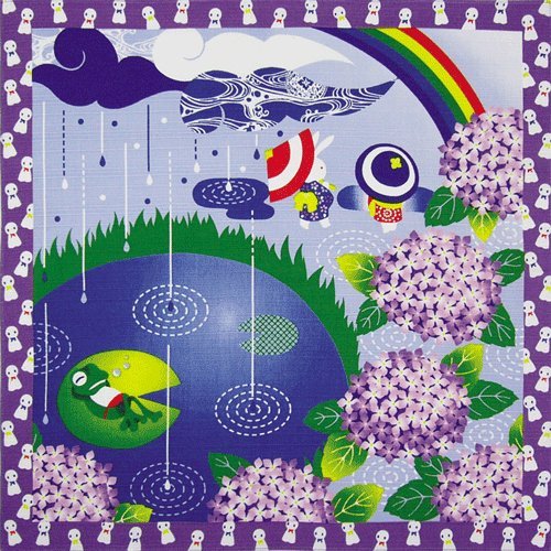 Furoshiki Small-size, Kyoto Traditional Season Event , June (Japan Import)