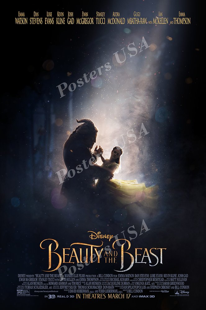 Amazon.com: Posters USA - Beauty and The Beast 2017 Movie Poster