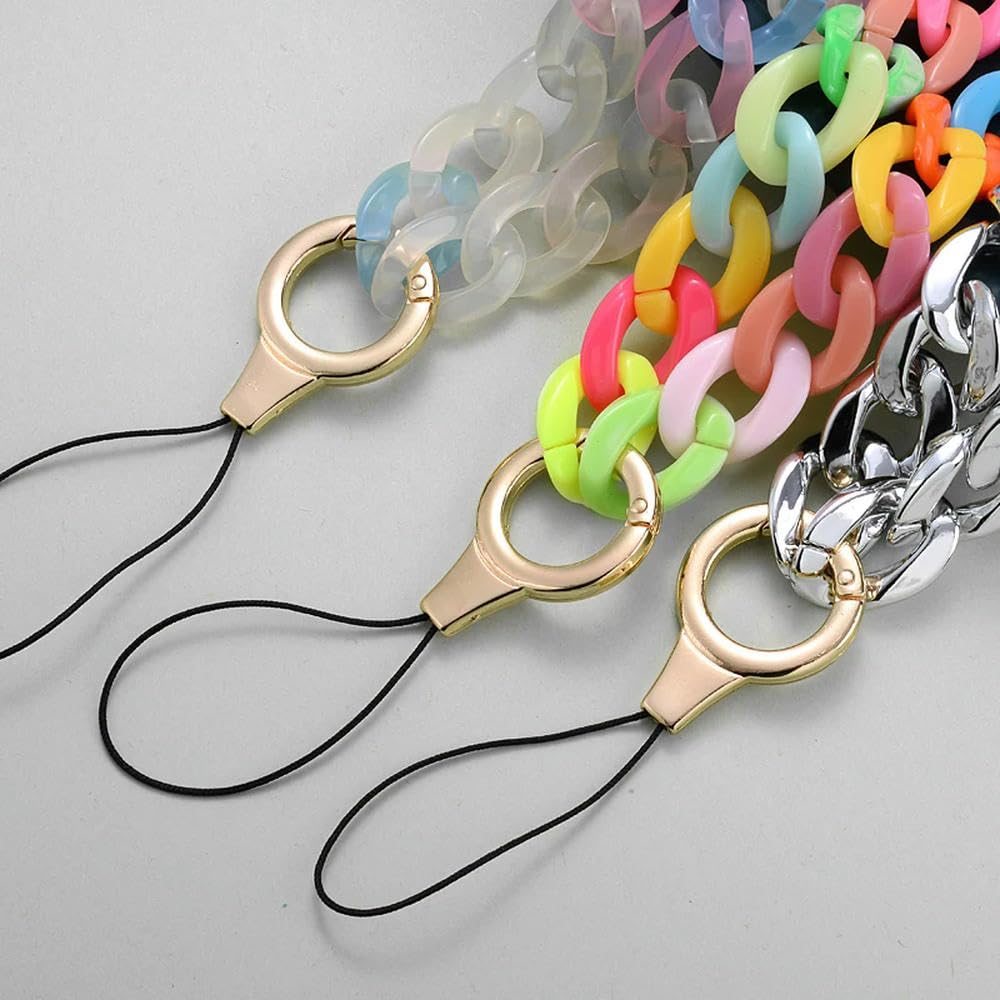 Cordino A Catena Per Telefono Con Ciondolo In Acrilico Colorato