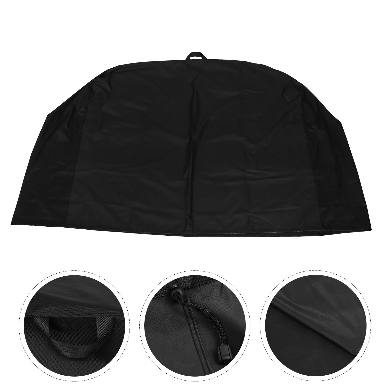 CALLARON Funda para Barbacoa de Exterior en Tela Oxford 600d Negra, y Resistente al Viento para Protección de Parrillas y Muebles