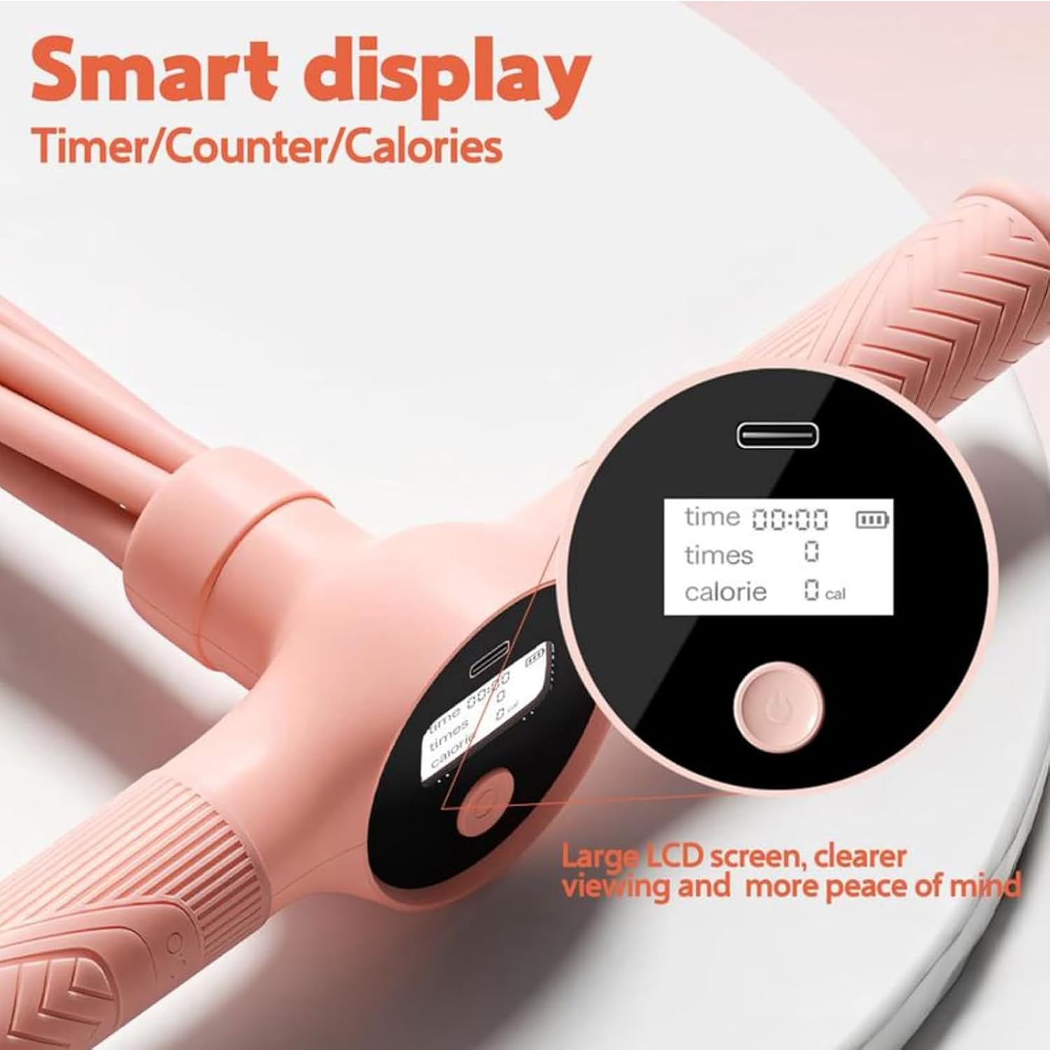 Smart Foot Pedal Puller | Portable Full Body Resistance Trainer, 6 Tube Pedal Resistance Bands with Handle & Digital Display Counter, Multifunction Fitness Bands for Waist, Arm, Leg