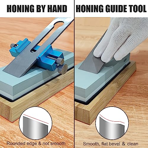 Ferramenta de guia de afiação recentemente atualizada - Determinação direta e precisa do ângulo, gab
