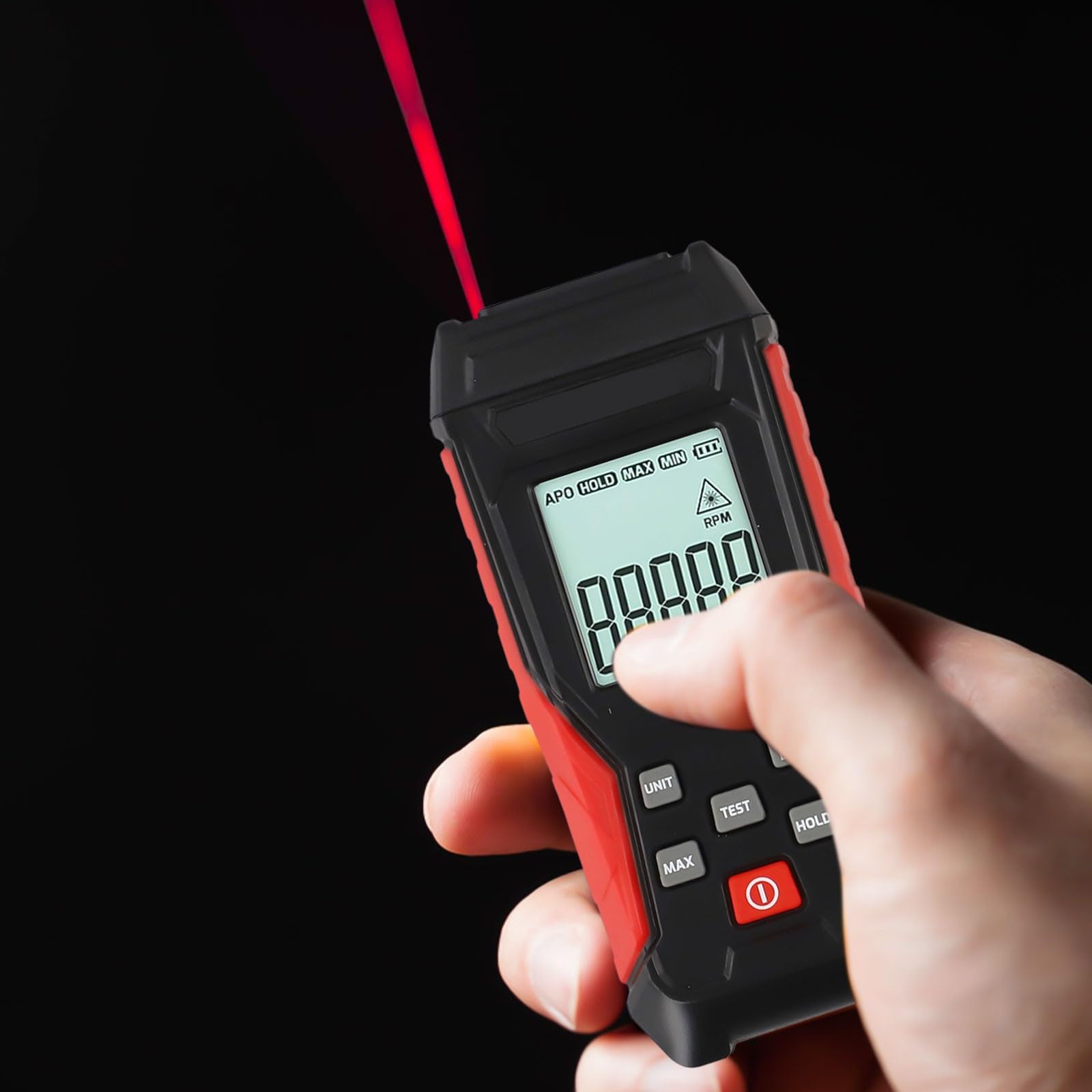 Tacómetro digital TA500A sin contacto 3-100000 RPM retroiluminación LED