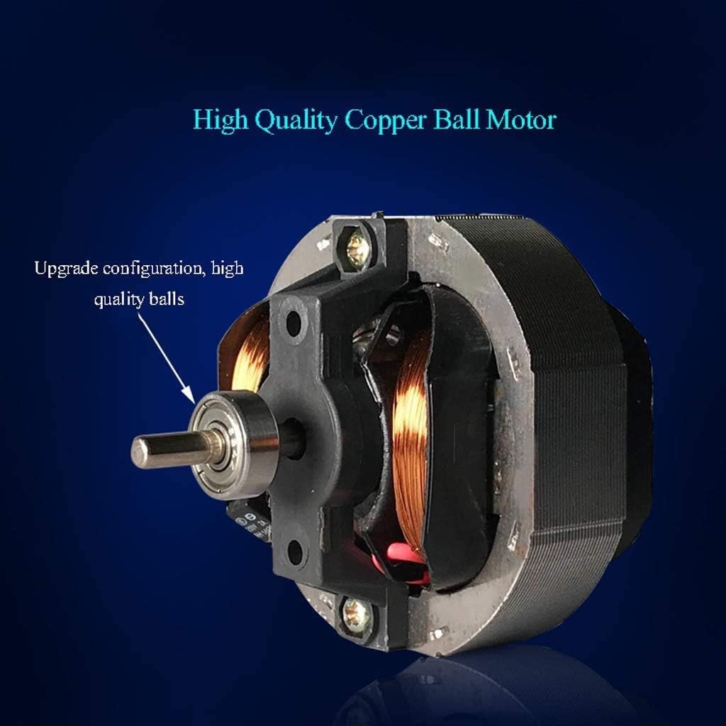 Through-Wall Fan, White Square Plastic Grille and Efficient with Mesh Cover for Bathroom