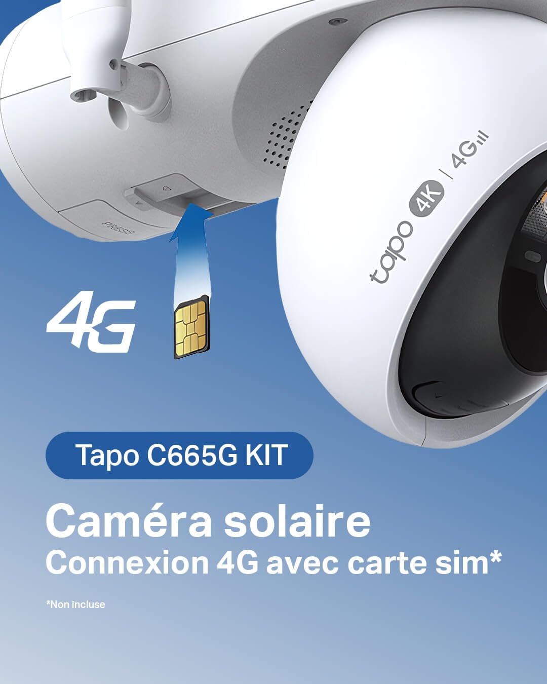 Tapo C665G KIT Caméra Surveillance Extérieure 4K 8MP Solaire, 4G LTE & Wi-FI Bi-Bande, sans Fil, Panoramique 360° Suivi IA, Vision Nocturne Couleur, IP65, Idéal pour Maison, Jardin et Chantier - 2