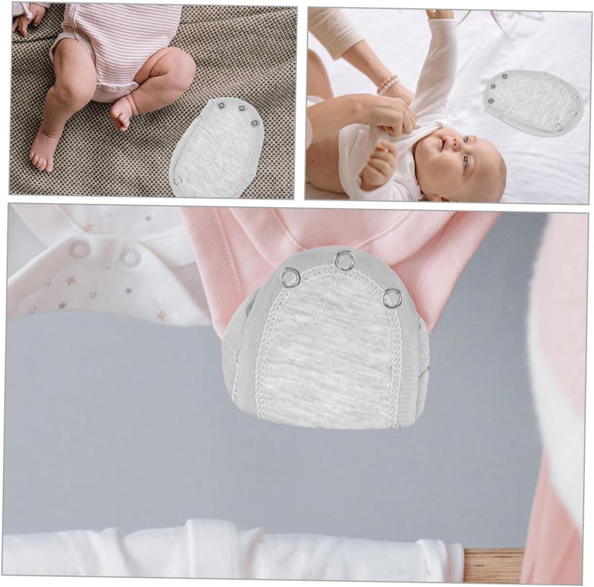 UTHCLO Bodysuit Snap Extenders for Jumpsuits Soft Crotch Extension for Comfort Double Design for - Image 8