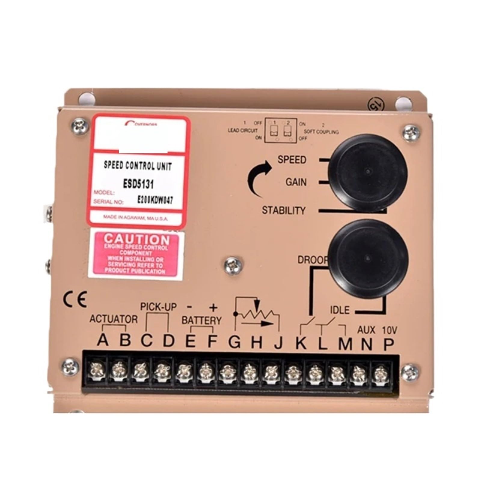 1pcs ESD5131 Governor Control Unit Module Generator Engine Speed Controller Board ESD5131(ESD5131 Copy)