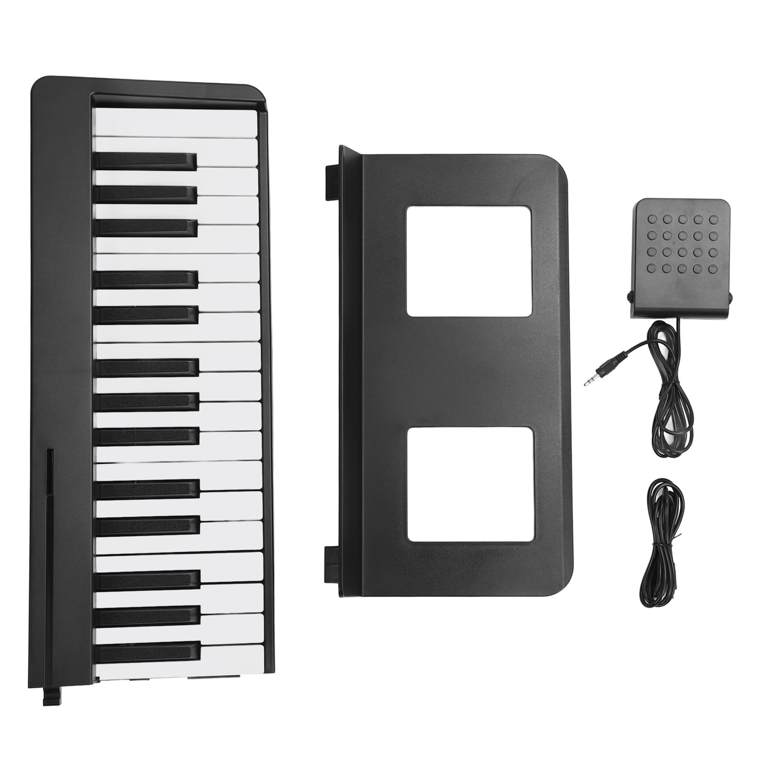 – Jiawu Folding Piano Keyboard, 61 Key Keyboards Electric Piano, Full Size Keyboard Portable Digital Piano with Sustain Pedal, Handbag, Bluetooth, USB MIDI for Beginner, Adult (Black)