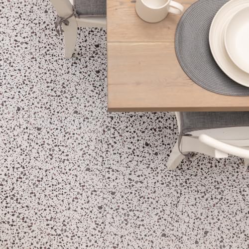 1sqm (pack of 11 tiles) TERRAZZO self-adhesive vinyl floor tiles (274-5059) (1, 1 SQM)