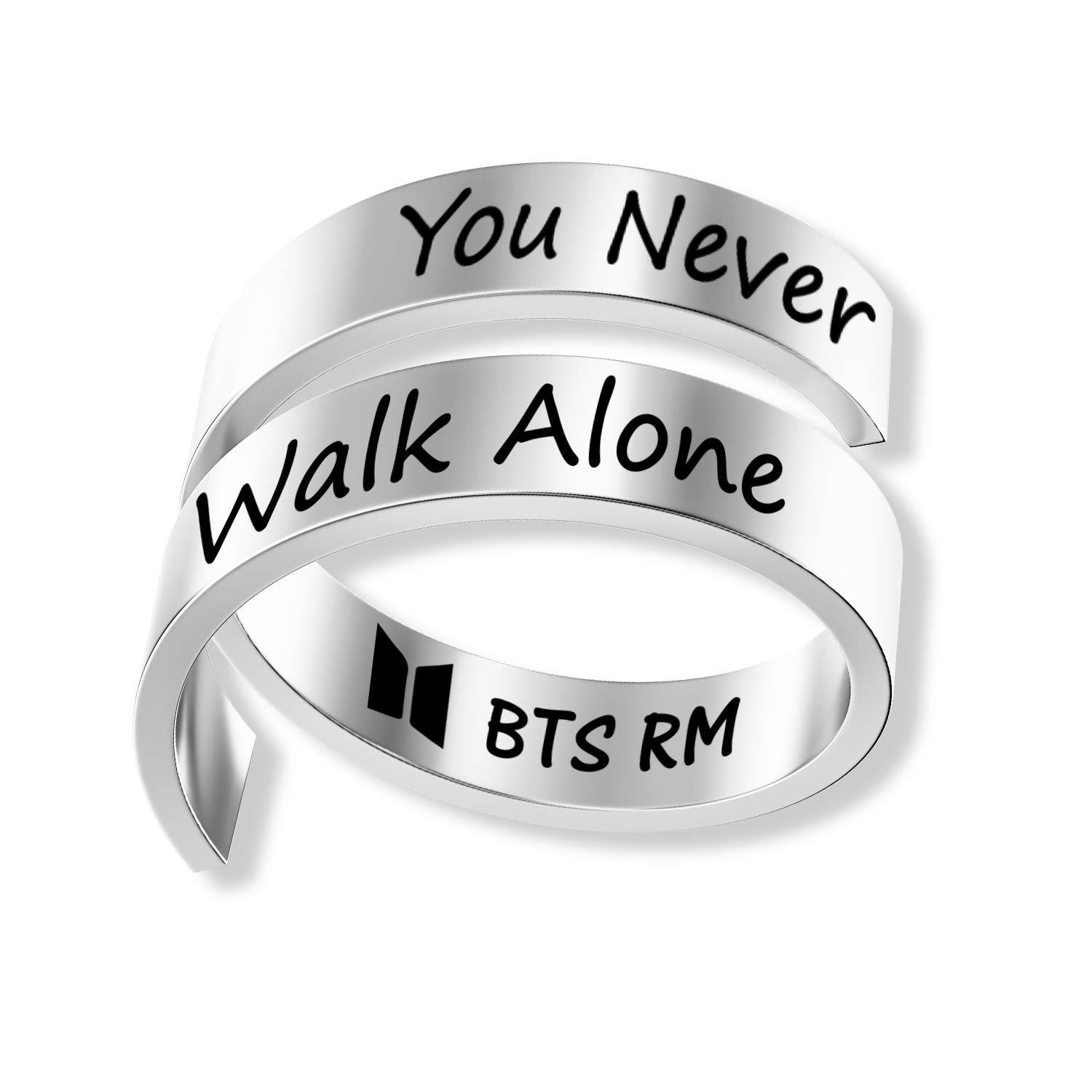 Bangtan Boys Rings Bangtan Boys Jewelry for Girls Love Yourself You Never Walk Alone Gift for Army Fans