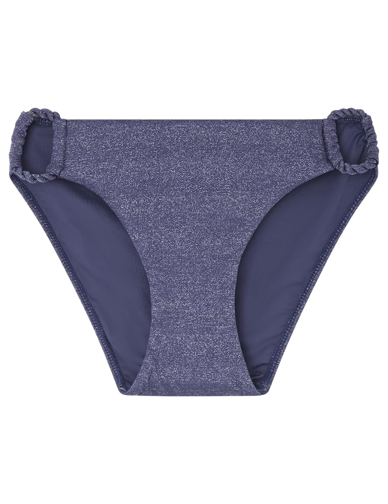 Women'secret Braga Bikini Brillos Azul Marino Brief (Pack de 2) para Mujer