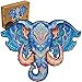 Unidragon, puzzle in legno, ideale come regalo per adulti e bambini, forma unica, elefante eterno, 33 x 25,4 cm, 194 pezzi, medio