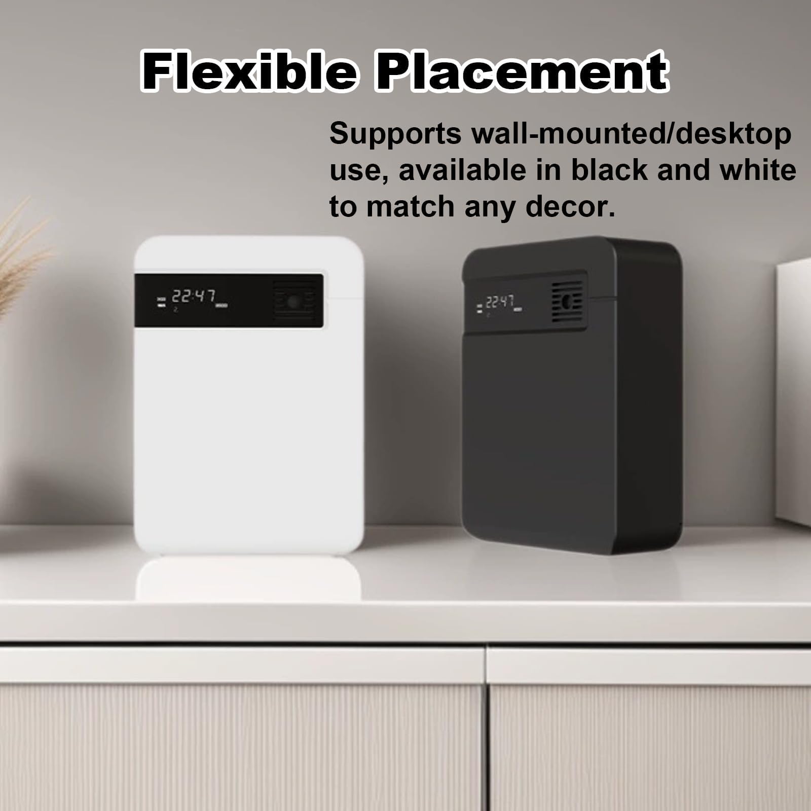 Macchina per l'aria Smart Scent, diffusore di aromi WiFi da 200 ml | con profumo spray temporizzato, funzione di memoria di spegnimento per casa, ufficio, hotel(Black)