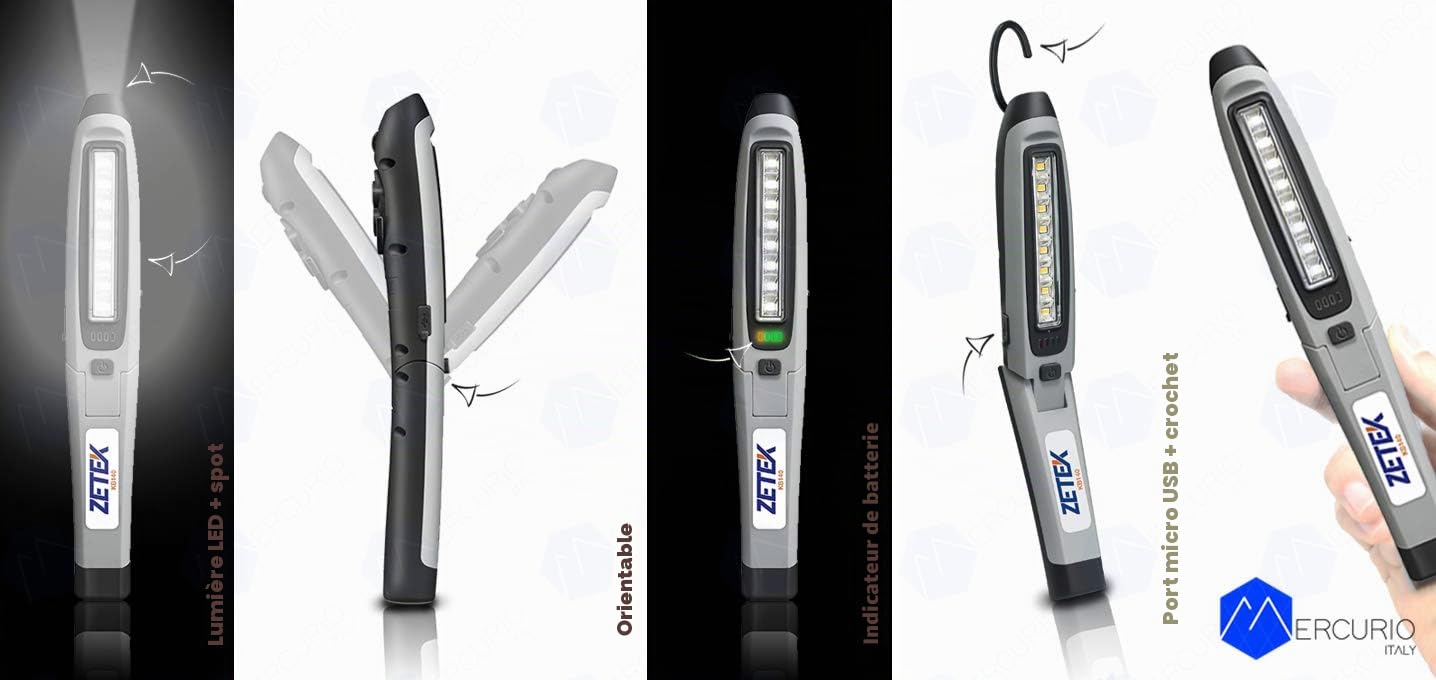 Lampe Rechargeable ZECA Technologie LED