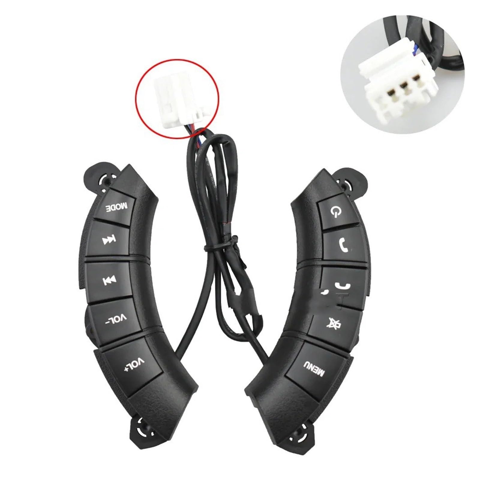 Botones Control Volante Ideal Para Wall Hover H3/H5, Con Botones De Control De Audio En El Volante Con Luz Trasera