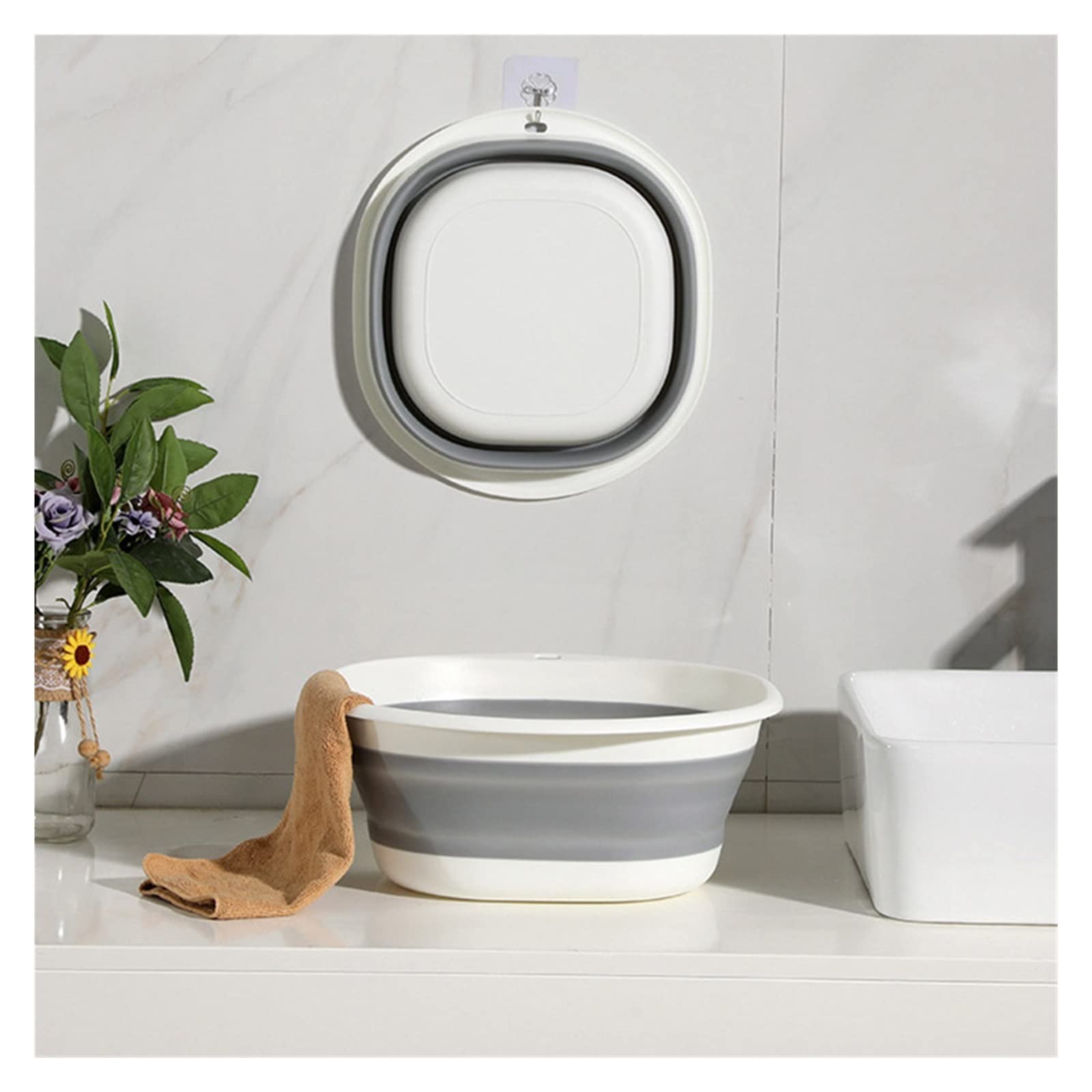 Secchio per mocio Bacinella Pieghevole Cucina Piccoli Oggetti Forniture per Campeggio Articoli per la casa Pulizia della casa Vasca per bucato Pieghevole Ciotola per Lavaggio Beni durevoli