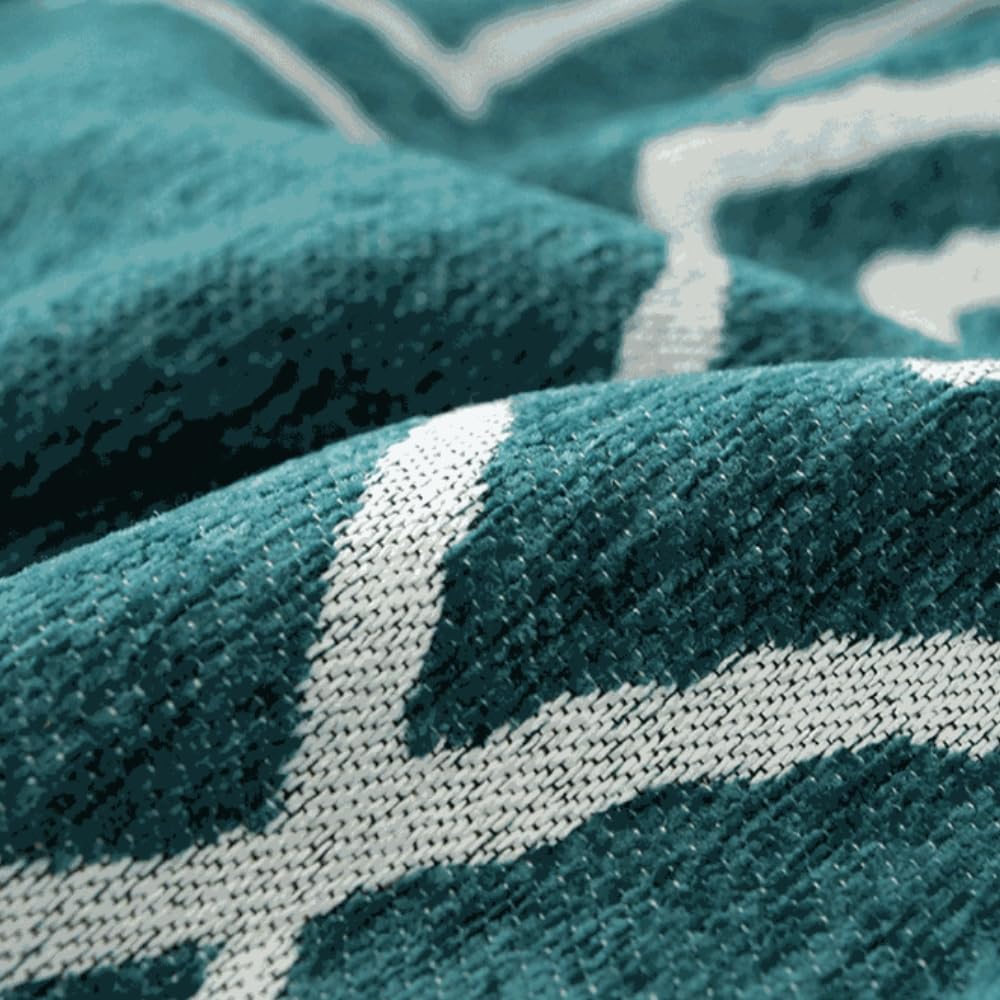 Toalla De Sofá Funda De Sofá Chenilla Protector Cubre para Sofá Manta Decorativa Versátil para Sofá con Borlas Mantas Suaves para Sofá, Sillón Y Cama Todas Las Estaciones-Green||230 * 340cm