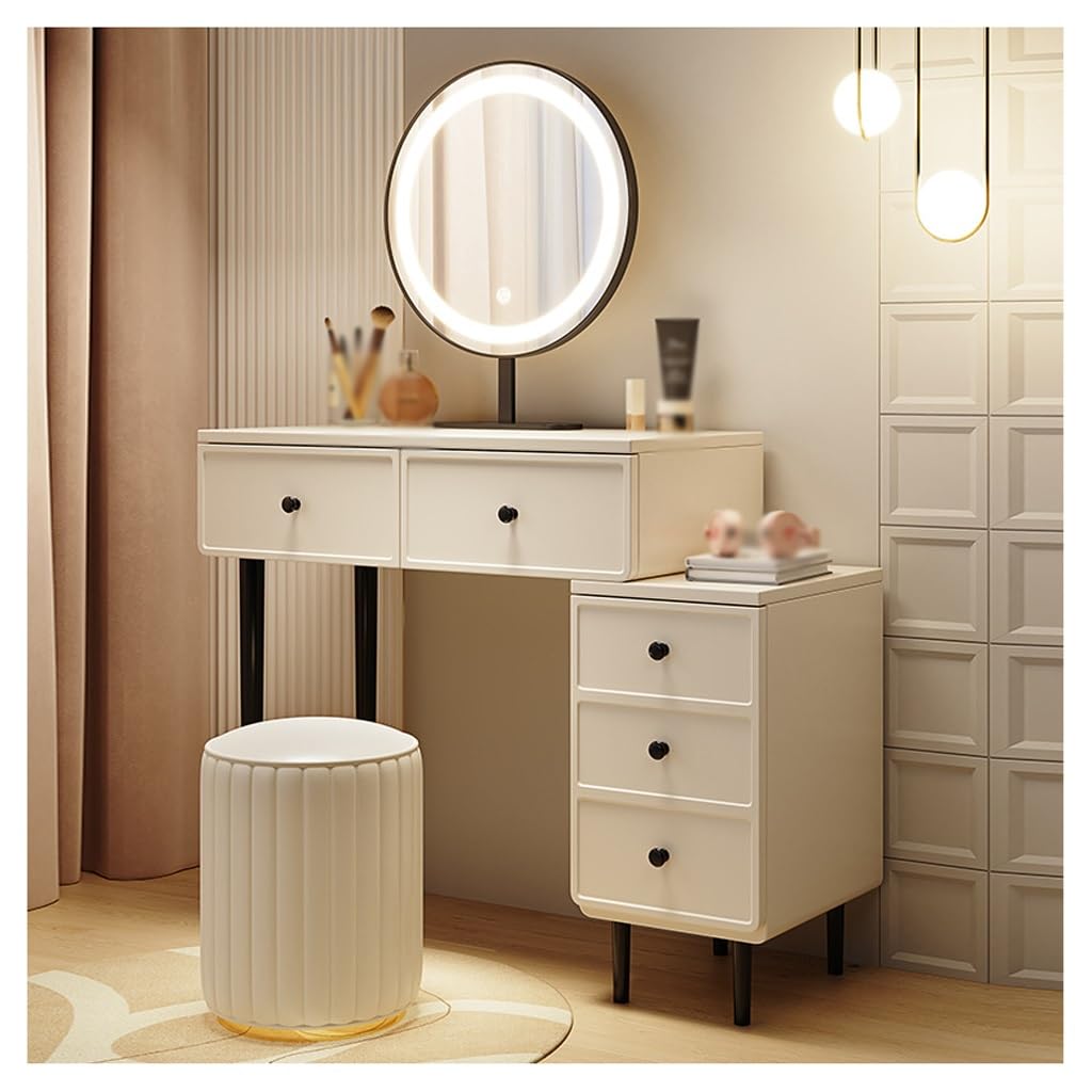 cream dressing table ikea SYVDE dressing table, white, 100x48 cm (391/2x19")
