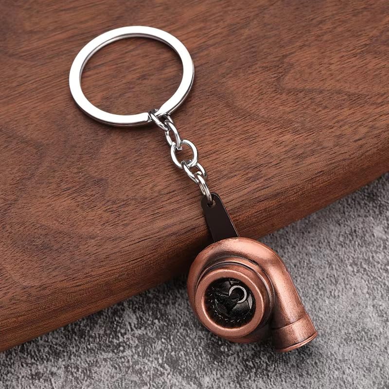 Premium Turbocharger Model Metal Keychain with Key Ring(Pack of 1)