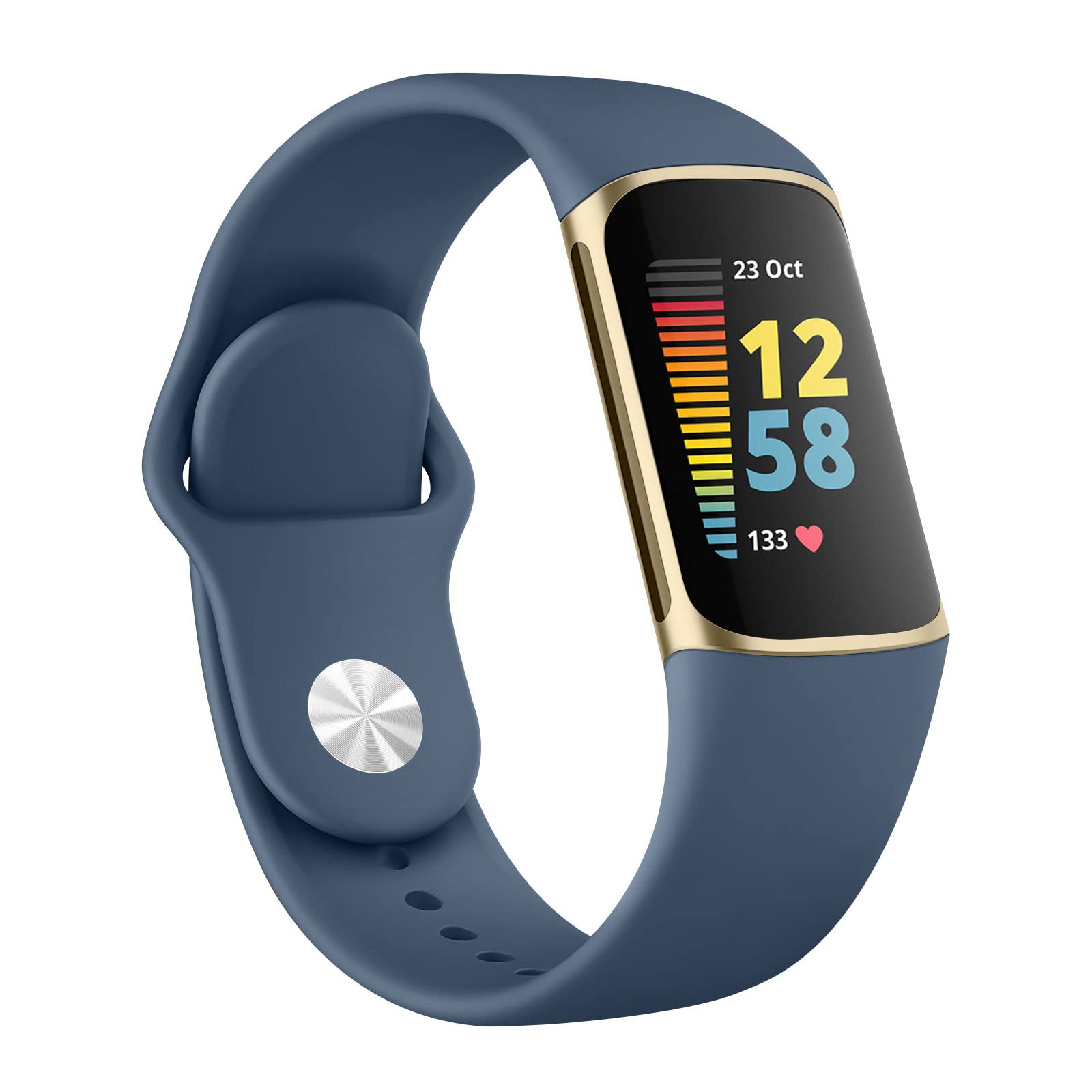 Tobfit Silicone Strap for Fitbit Charge 6 / Fitbit Charge 5 Fitness Tracker, Soft Adjustable Replacement Band with Hidden Buckle, Sport Wristband for Men Women-image-7