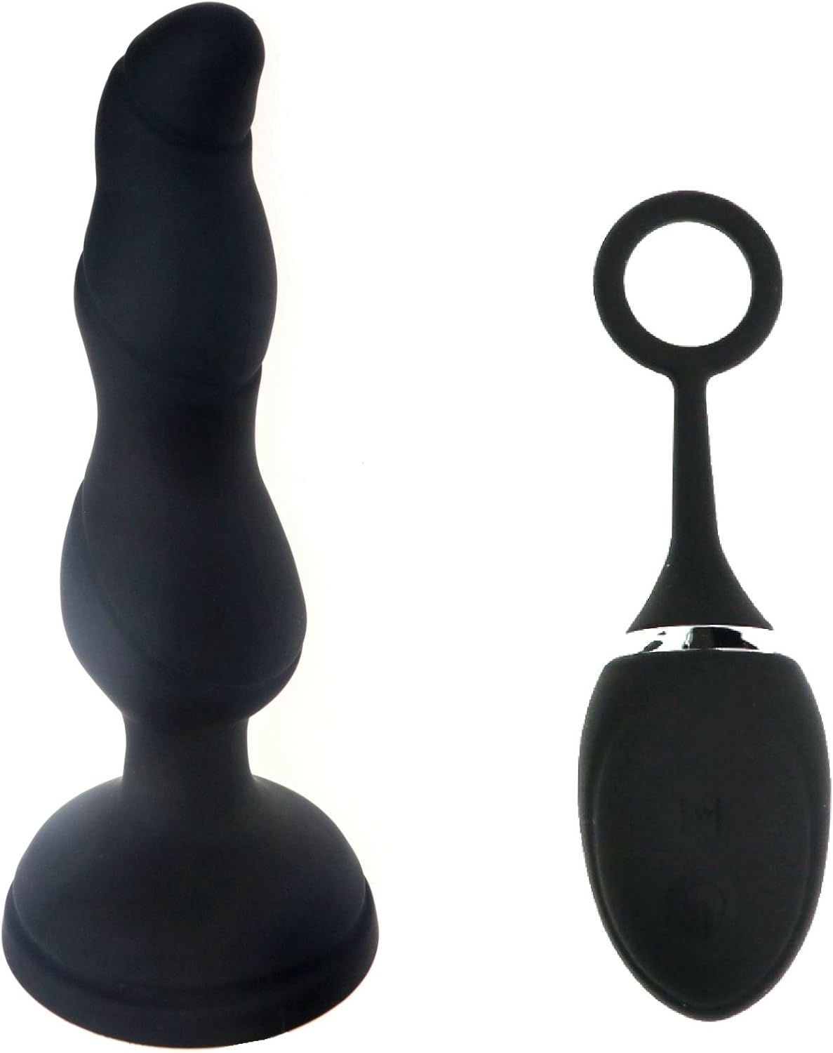 Vibrador anal de silicona con ventosa y mando a distancia