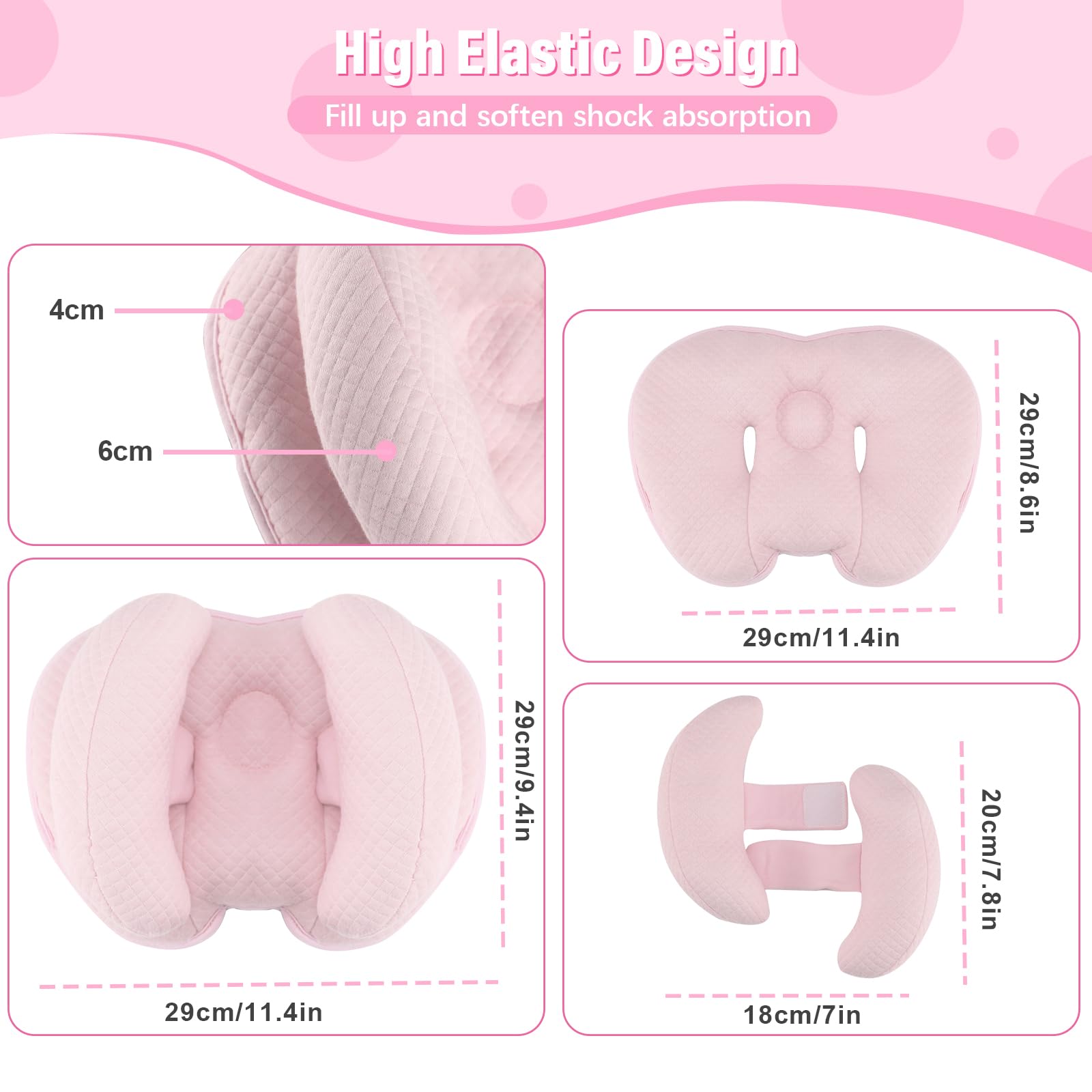 Blublu Park Upgraded 2 in 1 Baby Travel Pillow - Image 3