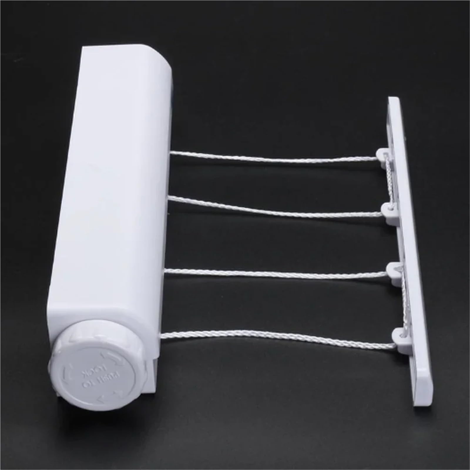 Automatische einziehbare Wäscheleine, Wäscheständer, Handtuch mit Haken, Flexibler Wäschebügel(Five Lines)