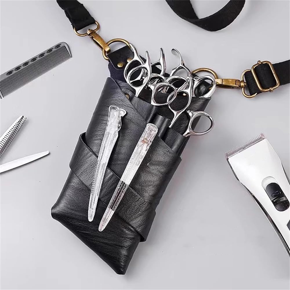 手染めアイスブルー、ローズ型押しピンクのシザーケース 【楽天市場