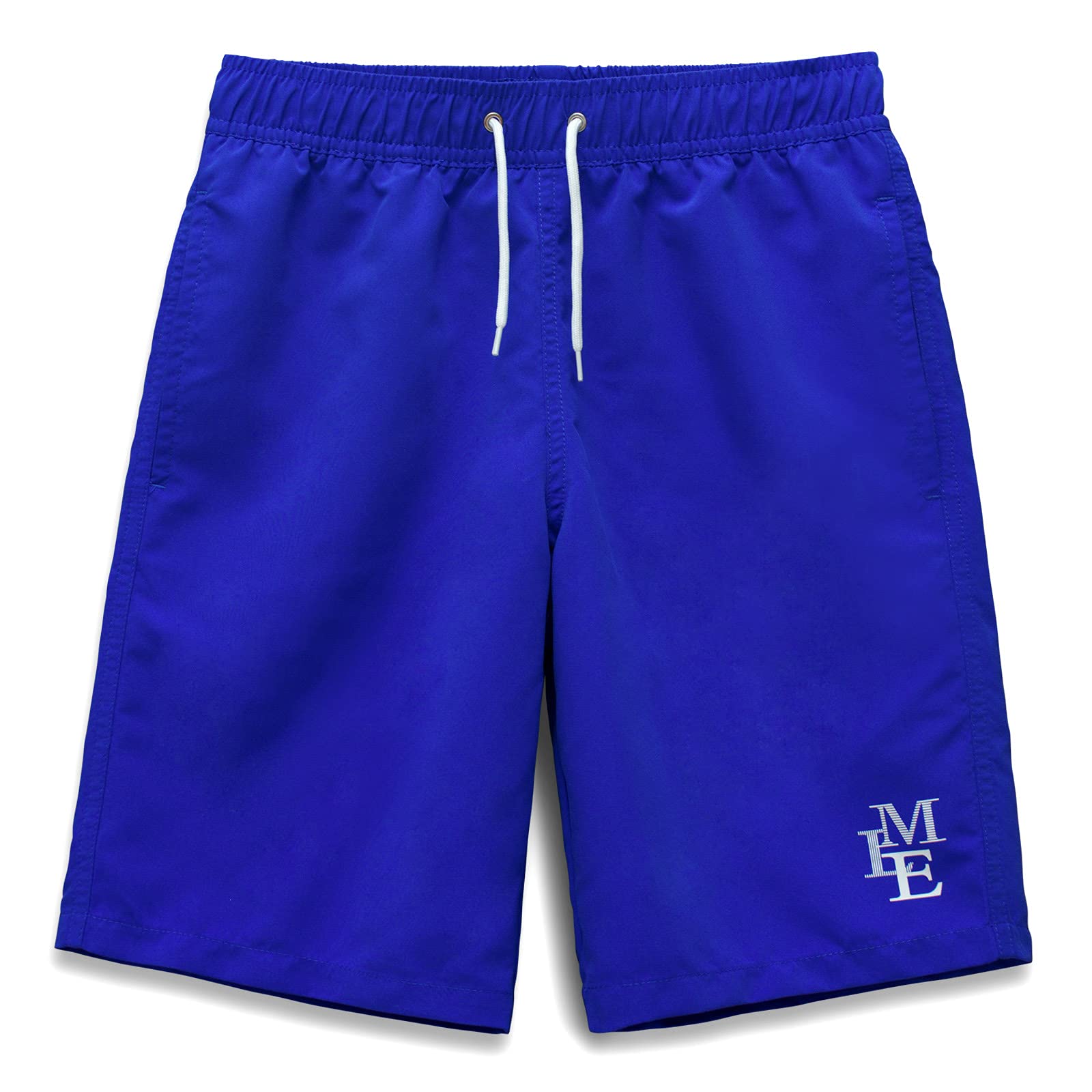 Meilonger Boys Lake Blue Swimming Shorts Quick Dry Beach Board Trunks Swimwear Bathing Suits Size 6-7,8,10-12,14-16(,10-12)
