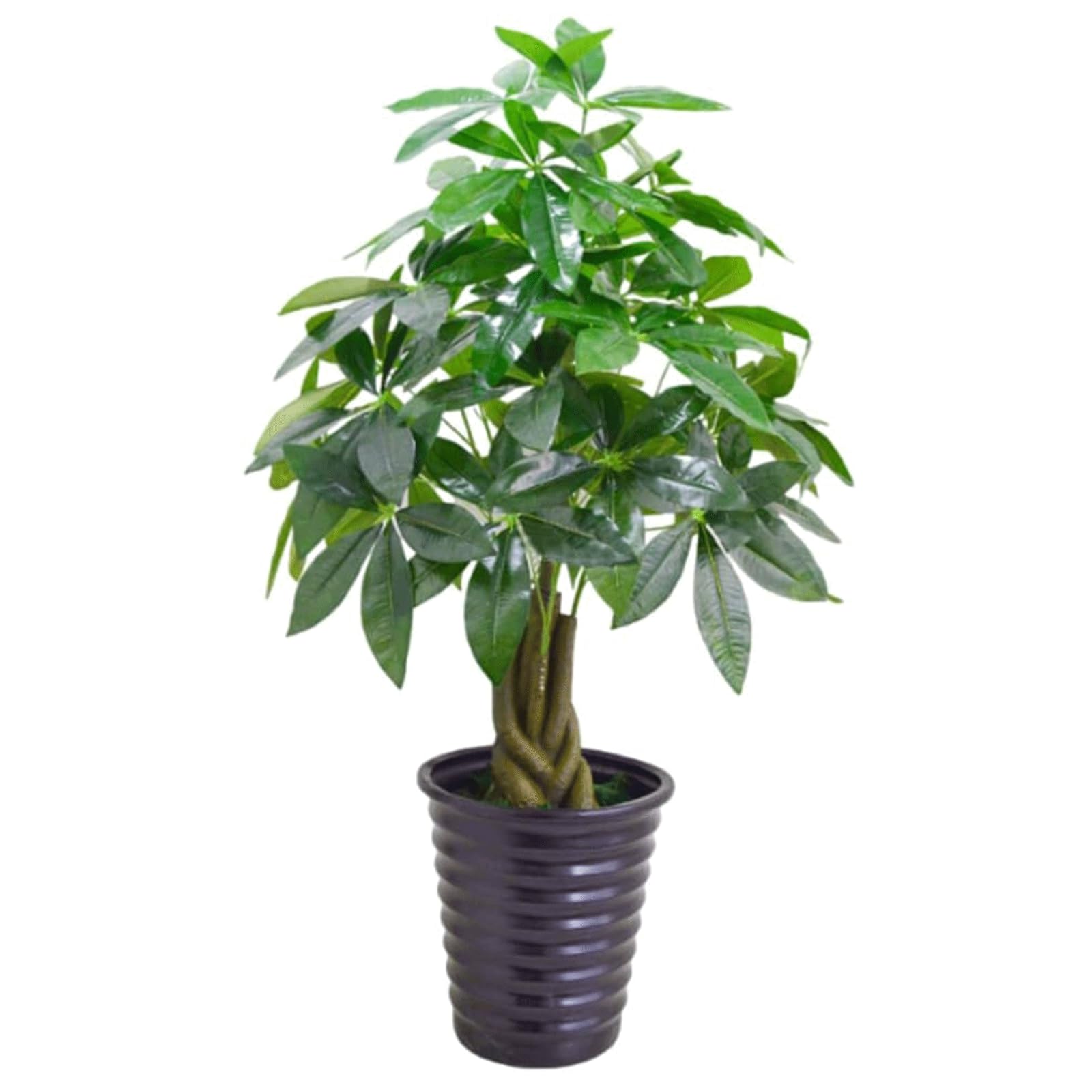 GLJTUO fake tree Artificial Trees Pachira Aquatica Fake Tree 140 Cm /4.5 Ft Simulation Tree For Indoor Outdoor Home Artificial Plant Realistic Design