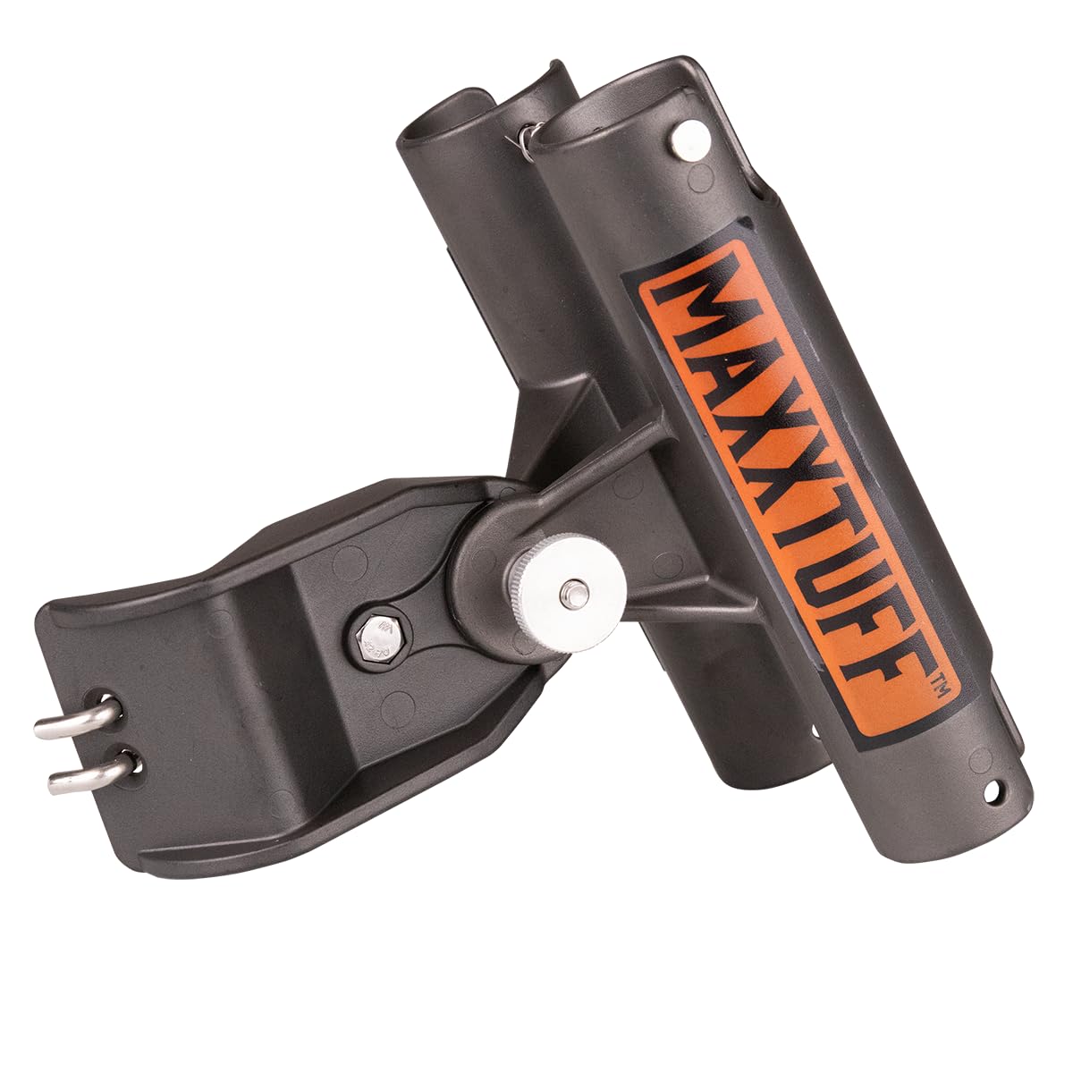 MAXXTUFF MTM103 - Soporte de caña de Pescar, Resistente Universal para 2 cañas de Pescar, fijación en tija de sillín