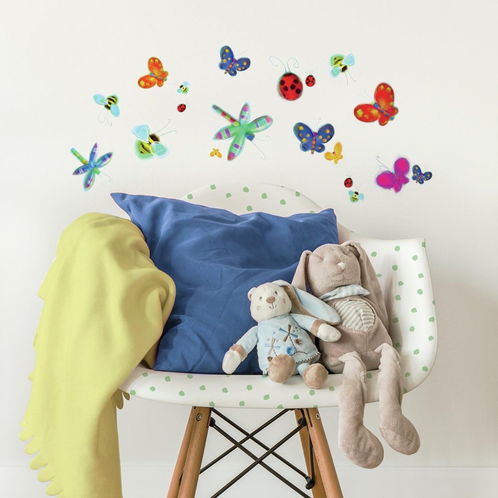 RoomMates Jelly Bugs Peel and Stick Wall Decals,Multi,UNIT