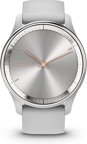 Miniatura 8 de Garmin vívomove Trend, elegante reloj inteligente híbrido, batería de larga duración, manecillas de reloj dinámico y pantalla táctil, color negro