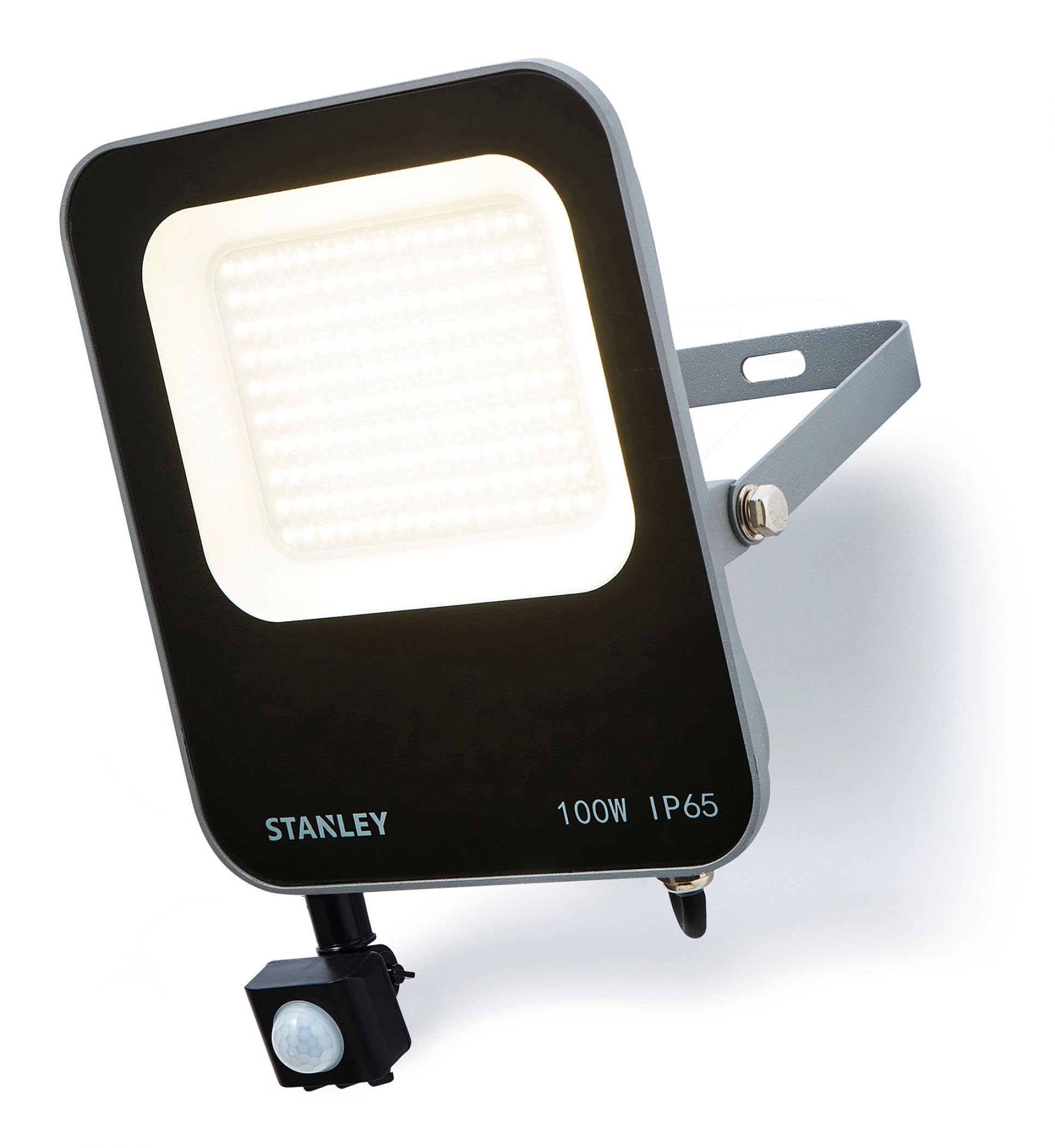 Stanley Black Sxls38696e Slimline 100W Led Flood Light, Ip65, 11000Lm, 6500K, Pir