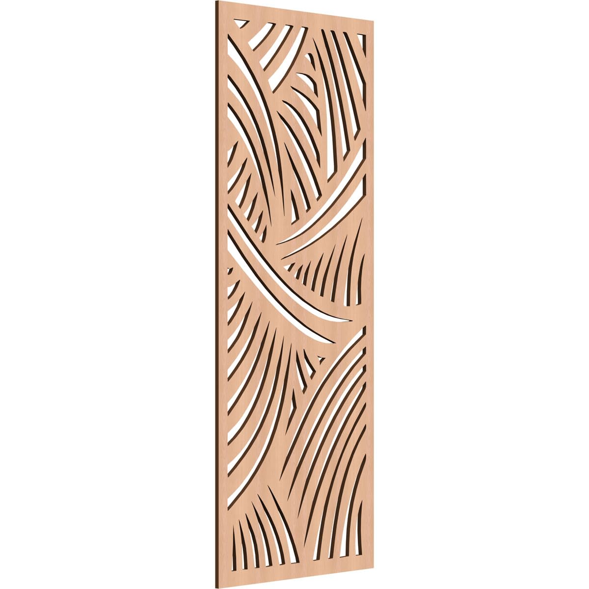 Chester Decorative Pierced Fretwork Wood Wall Panels, 17 3/8"W x 44 3/8"H x 1/4"T, Alder