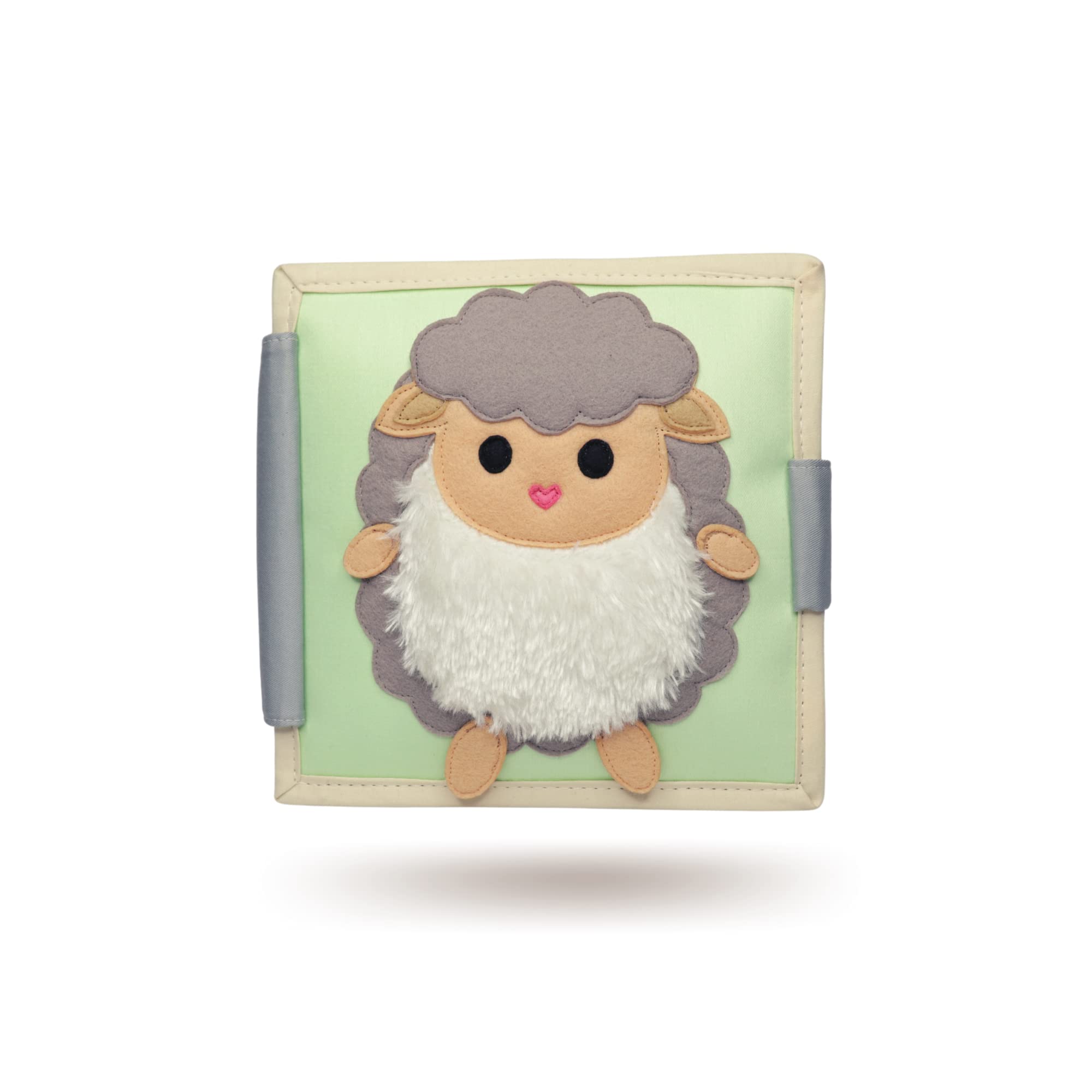 Jolly Designs GmbH Happy Sheep (from 4 months) - 6 pages mini quiet book, Multicoloured, 9 x 4.5 cm