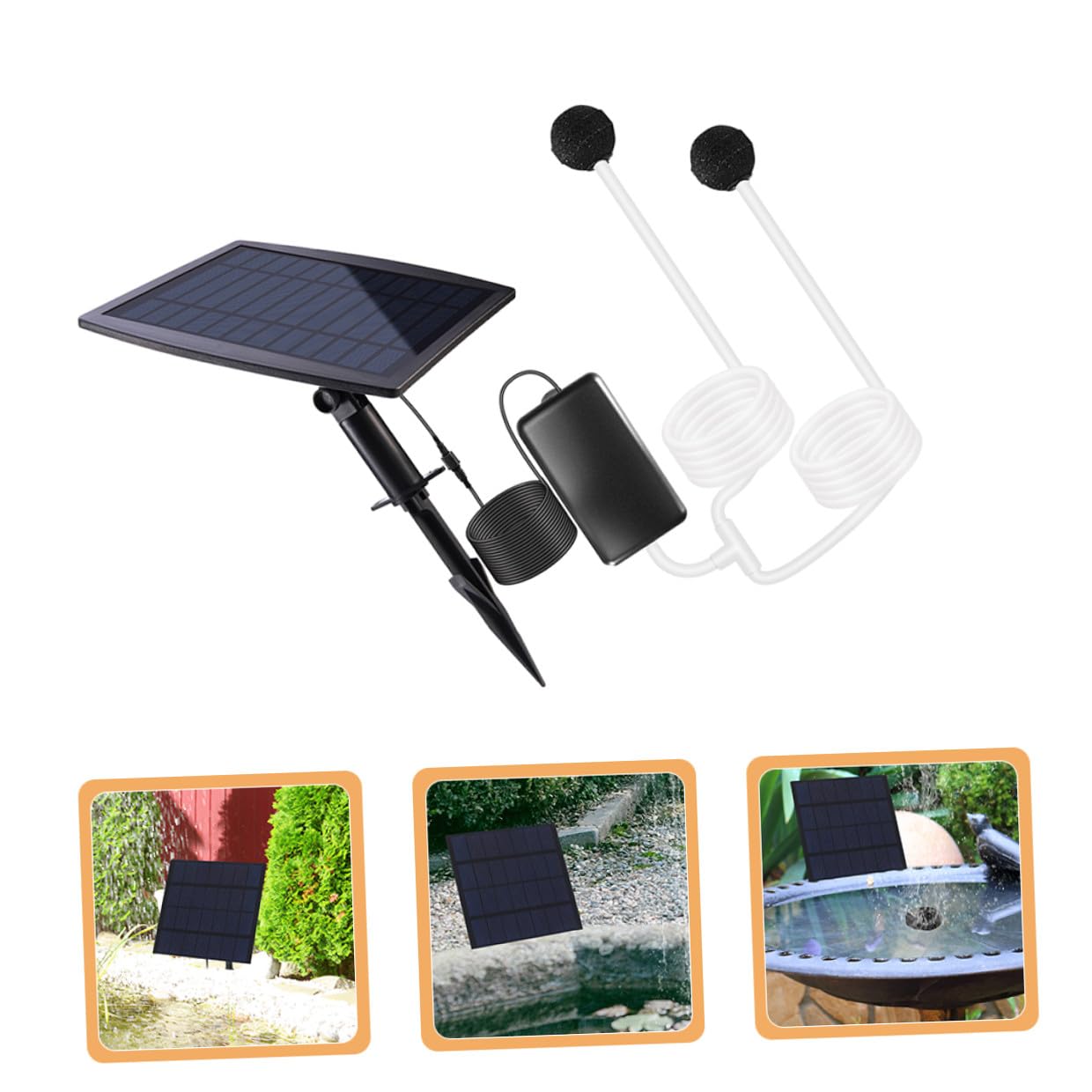 Sosoport Ossigenatore Per Laghetto Solare Pompa Per Laghetto Alimentata Energia Solare Raccordo Per Aumento Ossigeno Pompa Per Piscina