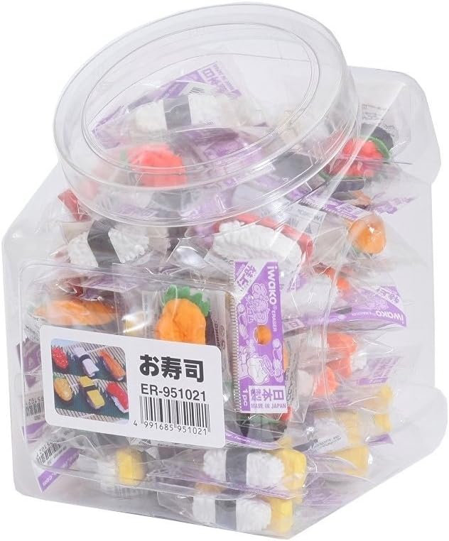 60 Pieces Sushi Eraser(japan Import)