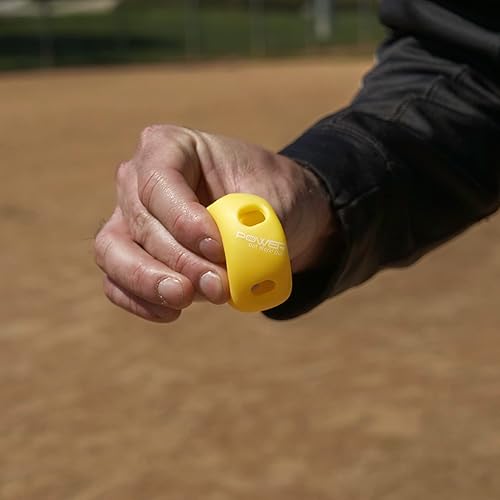 Miniatura 6 de PowerNet Corbin Carroll - Bate de carga rápida + 6 microtrituradoras amarillas, paquete de 12 bolas de entrenamiento de vuelo limitado